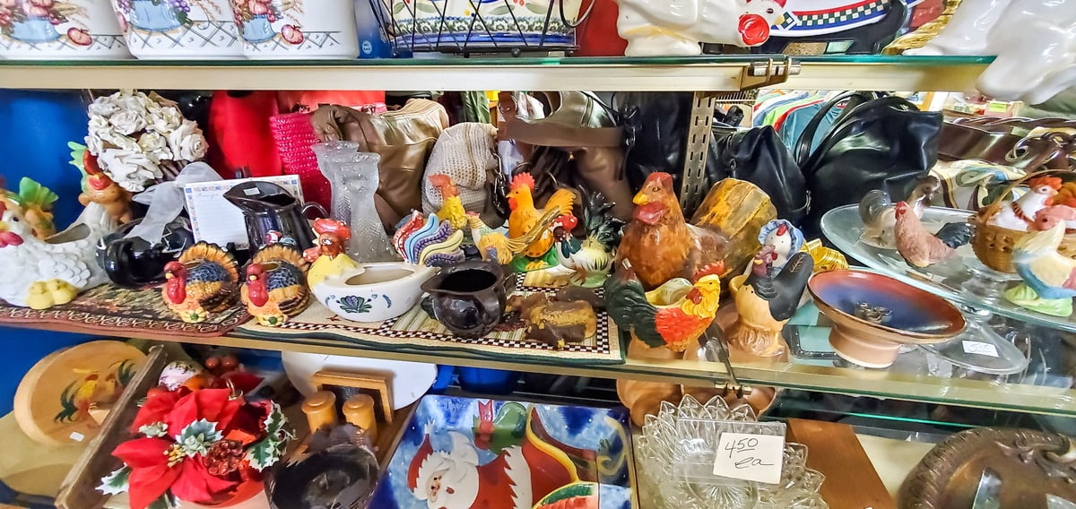 Collection of vintage homeware and collectible items
